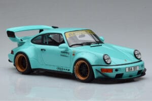 Porsche 911 964 RWB Tiffany Blau GT Spirit 1:18 GT875 Resin – Bild 4 von 6