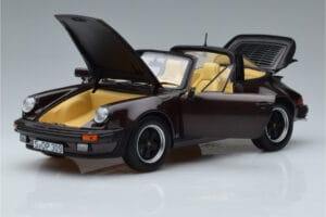 Porsche 911 964 Turbo Targa Braun Norev 1:18 187665 Metall – Bild 2 von 8