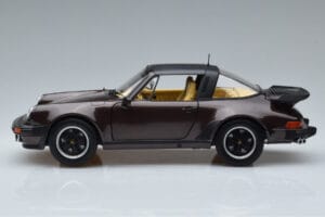 Porsche 911 964 Turbo Targa Braun Norev 1:18 187665 Metall – Bild 4 von 8
