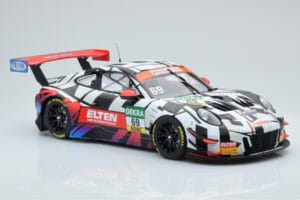 Porsche 911 GT3 R Iron Force by Ring Police #69 J. van Slooten / L. Luhr ADAC GT Masters 2018 Minichamps 1:18 153186969 Metal – Bild 3 von 5