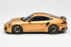Porsche 911 991.2 Turbo S Exclusive Gold GT Spirit 1:18 GT444 Resin – Bild 3 von 6