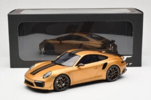 Porsche 911 991.2 Turbo S Exclusive Gold GT Spirit 1:18 GT444 Resin – Bild 6 von 6