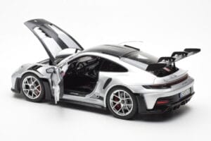 Porsche 911 992 GT3 Weissach Pack GT Silber Metallic Norev 1:18 187366 Metall – Bild 5 von 8