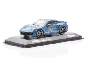 Porsche 911 992 Turbo S Oslo Blau Minichamps 1:43 WAP0209050N001 Metall – Bild 2 von 4