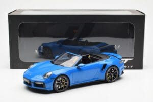 Porsche 911 992 Turbo S Shark Blau GT Spirit 1:18 GT441 Resin – Bild 6 von 6