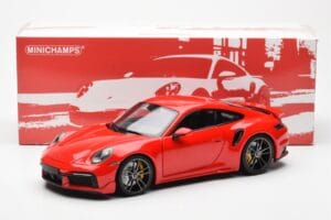 Porsche 911 992 Turbo S Sport Design Rot Minichamps 1:18 113069078 Metall – Bild 8 von 8