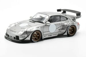 Porsche 911 993 RWB Silver Phantom Asia Edition GT Spirit 1:18 CLDC017 Resin