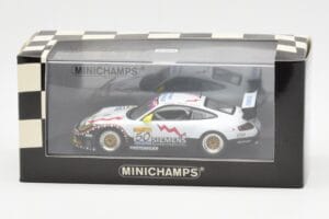 Porsche 911 996 GT3 RS Siemens #50 M. Ortelli / M. Lieb / R. Dumas 24 Hours of Spa 2003 Winners Minichamps 1:43 400036950 Met – Bild 4 von 4