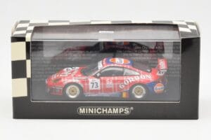 Porsche 911 996 GT3 RSR Gulf #73 Lambert / Lefort / Palttala 1000km Spa 2005 Minichamps 1:43 400056473 Metall – Bild 4 von 4