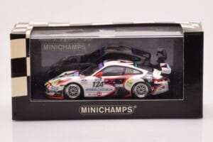 Porsche 911 997 GT3 Cup #124 Mattheus / Geoffroy / Vanbellingen / Fumal 24 Hours of Spa 2005 Minichamps 1:43 400056224 Metall – Bild 4 von 4