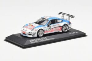 Porsche 911 997 GT3 R Cybernet #123 Fumal / Thiry / Rosenlad / Lefort 24 Hours of Spa 2011 Minichamps 1:43 400118923 Metall – Bild 2 von 4