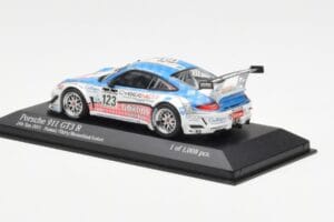 Porsche 911 997 GT3 R Cybernet #123 Fumal / Thiry / Rosenlad / Lefort 24 Hours of Spa 2011 Minichamps 1:43 400118923 Metall – Bild 3 von 4