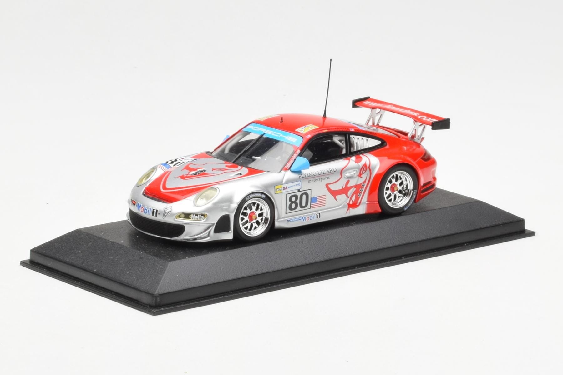 Porsche 911 997 GT3 RSR Flying Lizard #80 S. Neiman / J. Bergmeister / J. van Overbeek 24 Hours of Le Mans 2008 Minichamps 1: – Bild 2 von 4
