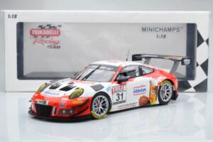Porsche 911 GT3 R Frikadelli Racing Team #31 M. Arnold / I. Fernandez Winners VLN Round 3 2018 Minichamps 1:18 153186991 Meta – Bild 6 von 6