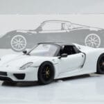 Porsche 918 Spyder Weissach Package Weiss Mit Schwarzen Rädern Minichamps 1:18 - image 9 of 9