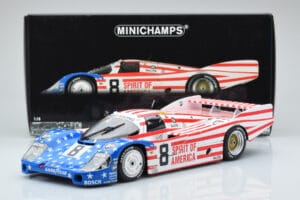 Porsche 956L Spirit of America #8 G. Follmer / J. Morton / K. Miller 24 Hours of Le Mans 1986 Minichamps 1:18 180866508 Metal – Bild 8 von 8