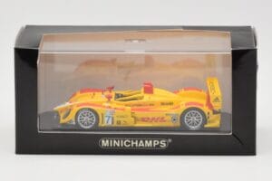 Porsche RS Spyder DHL #7 R. Dumas / T. Bernhard Winner Long Beach GP ALMS 2007 Minichamps 1:43 400076607 Metall – Bild 4 von 4