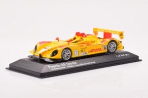 Porsche RS Spyder LMP2 #7 R. Dumas / T. Bernhard / E. Collard Sebring 12 Hours Winners 2008 Minichamps 1:43 400086807 Metall – Bild 2 von 4
