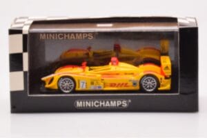 Porsche RS Spyder LMP2 #7 R. Dumas / T. Bernhard / E. Collard Sebring 12 Hours Winners 2008 Minichamps 1:43 400086807 Metall – Bild 4 von 4