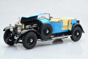 Rolls-Royce Phantom I Cabriolet Blau Kyosho 1:18 08931LB Metall – Bild 8 von 9