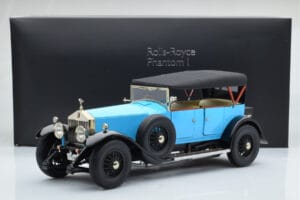 Rolls-Royce Phantom I Cabriolet Blau Kyosho 1:18 08931LB Metall – Bild 9 von 9