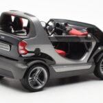 Smart Fortwo Crossblade Cabriolet Silber Schwarz Kyosho 1:18 - image 2 of 6