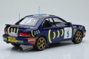 Subaru Impreza 555 #5 C. Sainz / L. Moya Tour de Corse 1995 IXO 1:18 18RMC063A Metall – Bild 2 von 6