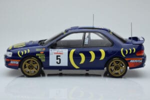 Subaru Impreza 555 #5 C. Sainz / L. Moya Tour de Corse 1995 IXO 1:18 18RMC063A Metall – Bild 3 von 6