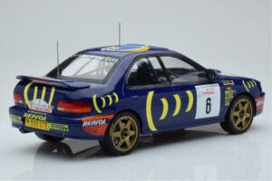 Subaru Impreza 555 #6 P. Liatti / C. Cassina Tour de Corse 1995 IXO 1:18 18RMC063C Metall – Bild 2 von 6