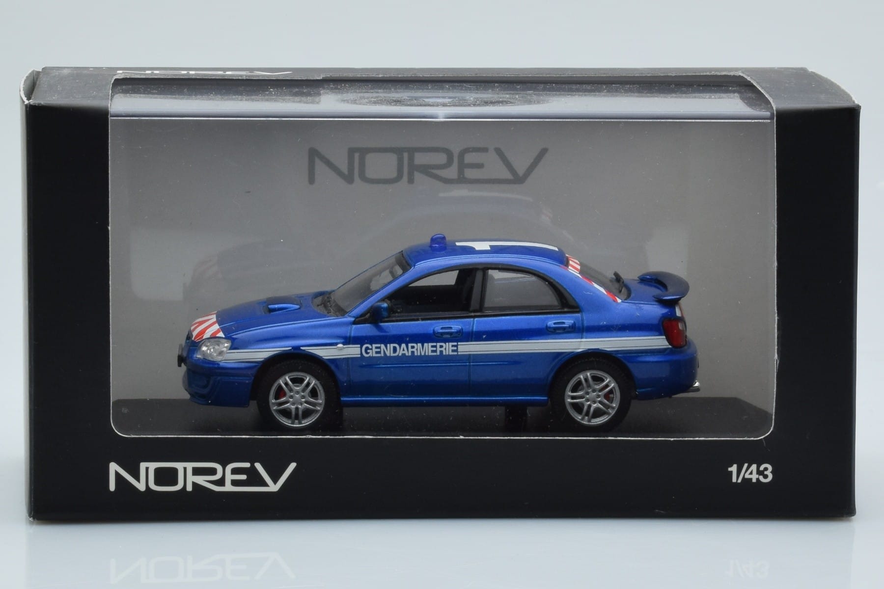 Subaru Impreza GD Gendarmerie Norev 1:43 800075 Metall – Bild 4 von 4