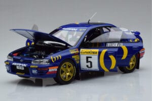 Subaru Impreza #5 C. Sainz / L. Moya 2nd Place Rally Monte Carlo 1995 Kyosho 1:18 08962B Metall – Bild 2 von 9