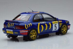 Subaru Impreza #5 C. Sainz / L. Moya 2nd Place Rally Monte Carlo 1995 Kyosho 1:18 08962B Metall – Bild 3 von 9