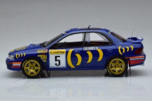 Subaru Impreza #5 C. Sainz / L. Moya 2nd Place Rally Monte Carlo 1995 Kyosho 1:18 08962B Metall – Bild 4 von 9