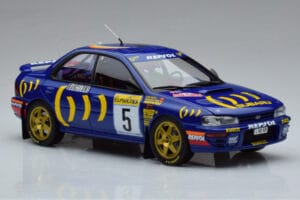 Subaru Impreza #5 C. Sainz / L. Moya 2nd Place Rally Monte Carlo 1995 Kyosho 1:18 08962B Metall – Bild 5 von 9