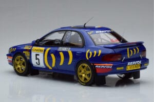 Subaru Impreza #5 C. Sainz / L. Moya 2nd Place Rally Monte Carlo 1995 Kyosho 1:18 08962B Metall – Bild 6 von 9
