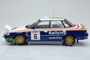 Subaru Legacy RS Night Version #6 M. Alen / I. Kivimaki RAC Rally 1991 IXO 1:18 18RMC080A Metall – Bild 3 von 6