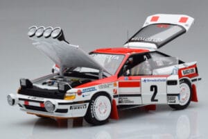 Toyota Celica GT-Four ST165 #2 C. Sainz / L. Moya Winner Rally Monte Carlo 1991 Kyosho 1:18 08961B Metall – Bild 2 von 12