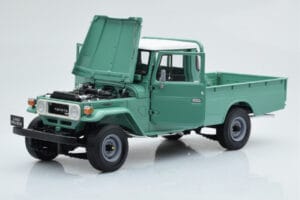 Toyota Land Cruiser 40 4x4 Pickup Grün Kyosho 1:18 08958FG Metall – Bild 2 von 8