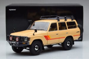 Toyota Land Cruiser 60 Beige Mit Optionalem Zubehör Kyosho 1:18 08956XBE Metall – Bild 12 von 12