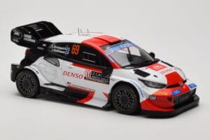 Toyota GR Yaris Rally1 #69 K. Rovanpera / J. Halttunen Rally Monte Carlo World Champion 2023 IXO 1:18 18RMC152B Metall – Bild 4 von 6
