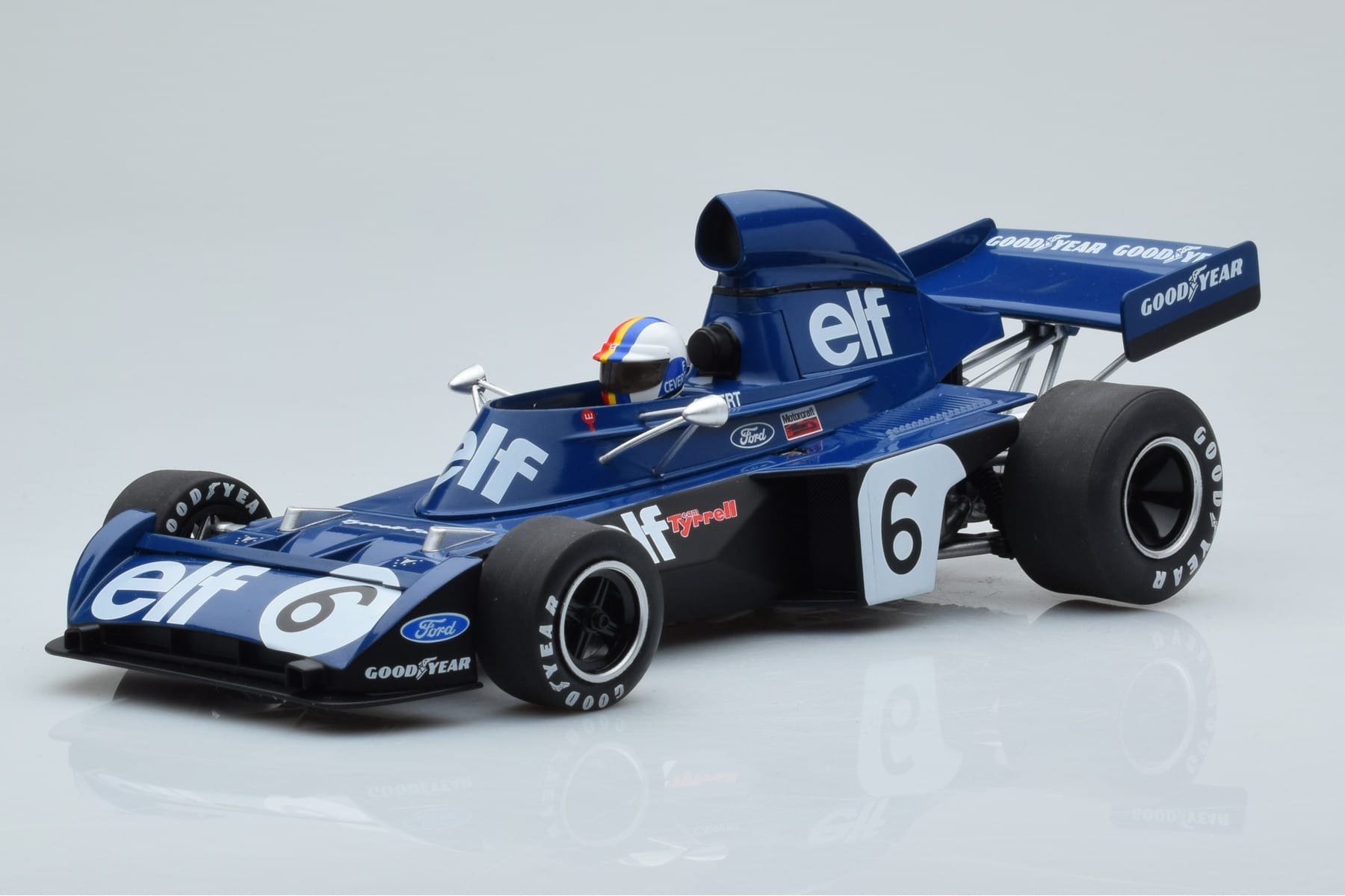 Tyrrell 006 Ford #6 F. Cevert Belgium GP 1973 MCG 1:18 MCG18601F Metall