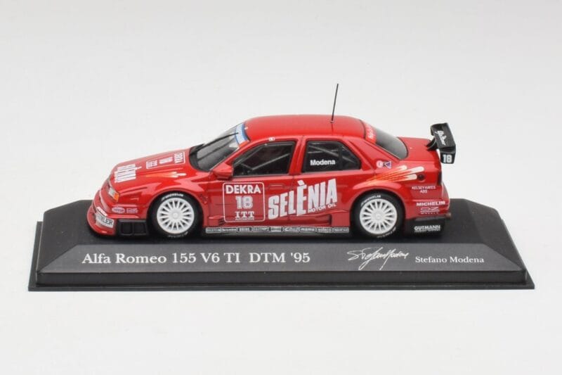 Alfa Romeo 155 V6 TI #18 Euroteam Modena DTM 1995 Minichamps 1:43 Alfa Romeo 155 V6 TI #18 Euroteam Modena DTM 1995 Minichamps 1:43 430950318 Metall