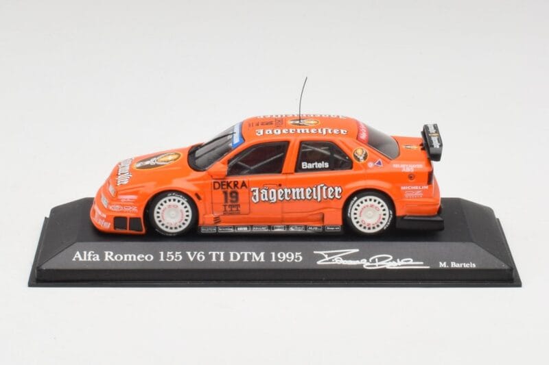 Alfa Romeo 155 V6 TI #19 Jagermeister M. Bartels DTM 1995 Minichamps 1:43 430950219 Metall
