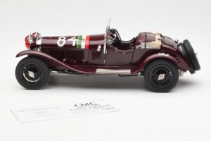 Alfa Romeo 1750 GS Spider #84 T. Nuvolari / B. Guidotti Mille Miglia Winner 1930 CMC 1:18 M-141 Metall – Bild 3 von 6