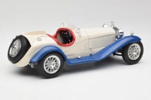 Alfa Romeo 2300 Spider Weiss & Blau Bburago 1:18 3008-M1 Metall – Bild 2 von 6