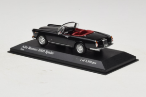 Alfa Romeo 2600 Spider Schwarz Minichamps 1:43 400120630 Metall – Bild 3 von 4