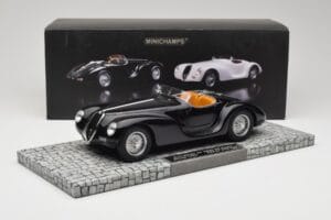 Alfa Romeo 6C 2500 SS Corsa Spider Schwarz Minichamps 1:18 107120231 Metall – Bild 6 von 6