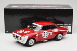 Alfa Romeo GTA 1300 Junior #33 T. Hezemans / G. van Lennep Hezemans Jarama 1972 Minichamps 1:18 100721233 Metall – Bild 8 von 8