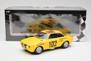 Alfa Romeo GTA 1300 #102 Squadra Corse R. Zanetti / M. Ruspa / Monzeglio Targa Florio 1971 Minichamps 1:18 155711202 Metall – Bild 6 von 6