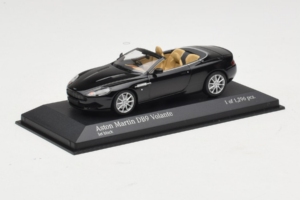 Aston Martin DB9 Cabriolet Schwarz Minichamps 1:43 400137330 Metall – Bild 2 von 4